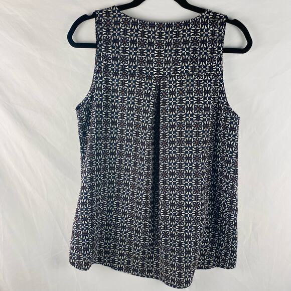 West Kei Patterned Hi Low Tank Top Large - Picture 6 of 8